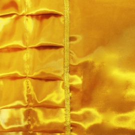 Комплект плиссе атлас золото ОД ритуальный фото
