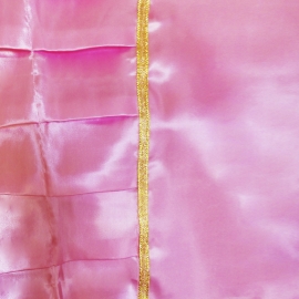 Комплект плиссе атлас розовый ОД ритуальный фото