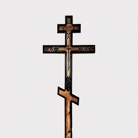 Крест на могилу деревянный сосна, дуб ПЗ, 210*60см, в ассортименте фото