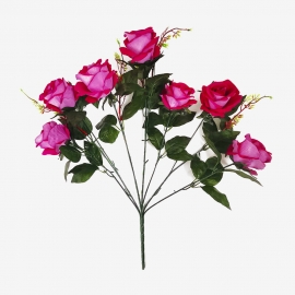 Букет роза бархат 7г/63см (1уп-10шт цвет микс) Б№2 фото