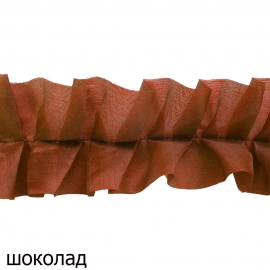 Рюша бабочка шелк шоколад ОД (кол-во метров уточняйте) фото
