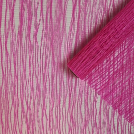 Сетка "Волна" 53см*5ярд розовый яркий ИД фото