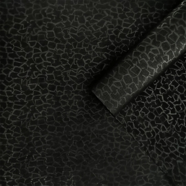 Фетр рельефный "Камни" 53см*10м черный МЭ фото