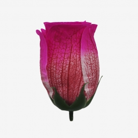 СБ Роза бутон принт 7см (1уп-30шт) малина КТ №89-20ПР фото