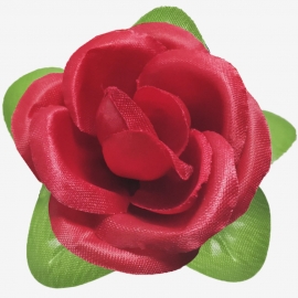 СБ Роза малая в листе 8см (1уп-30шт) красный КТ№65-7 фото