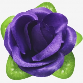 СБ Роза малая в листе 8см (1уп-30шт) фиолет КТ№65-7 фото