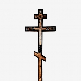 Крест на могилу деревянный сосна, 210*60см, в ассортименте фото