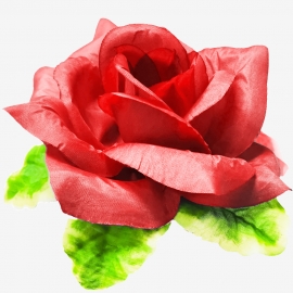 СБ Роза в листе 15см (1уп-15шт) красный КТ№65-16 фото