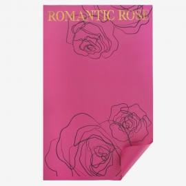Бумага "Romantic Rose" 30см*45см (1уп-10шт) с фольг. надписью яр.розовый МЭ фото