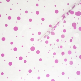 Пленка цветная Серпантин 70см бело-розовый СВ фото