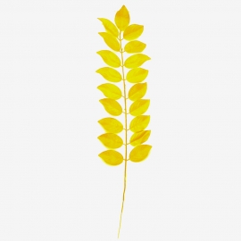 Ветка искусственного цветка Самшит золото КТ (1уп-20шт) фото