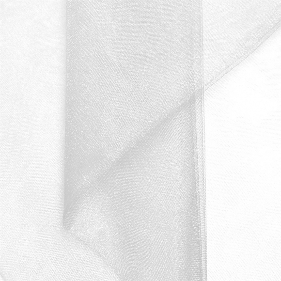 Ткань фатин "Кристалл" с/ж Турция b-3м (1р-50м) белый СР фото