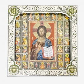Икона "Спаситель" в подарочной упаковке полиграф. (28,5*28,5см) ЯР№и-102/133 фото