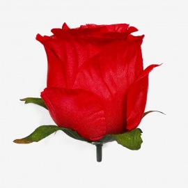 СБ Роза шёлк 8,5см (1уп-15шт) красный ПТ№1100 фото