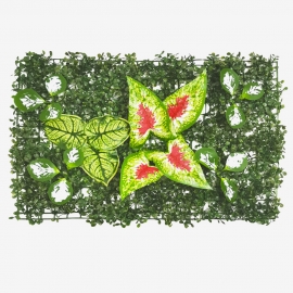 Коврик-газон брусничка+лист 60*40 (1шт) красный лист фото