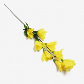 Ветка Эдельвейс 55см (1уп-20шт одного цвета) жёлтый фото