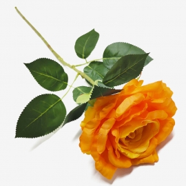 Ветка Роза 1г/78см (1уп-10шт) оранжевый фото