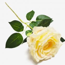Ветка Роза 1г/78см (1уп-10шт) кремовый фото
