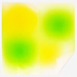 Пленка "Радуга" 47мкр, 58*58см (1уп-20шт) салат/жёлтый фото