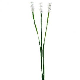 Ветка искусственного цветка Добавка веточка с присыпкой КТ№87-5 (1уп-200шт) фото