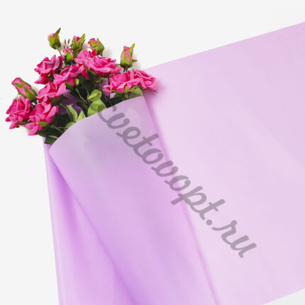 Пленка матовая "Romantic" 55мкр/58см*10м сиреневый
