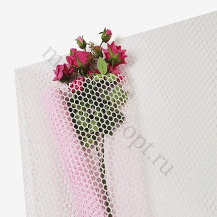 Сетка "Круги" 60см*5ярд розовый