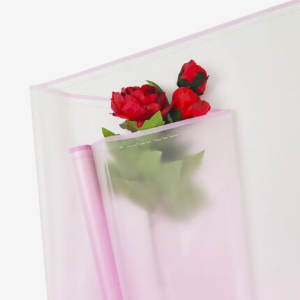 Пленка мат. "Elegance" 45мкр/600мм*10м яр.розовый