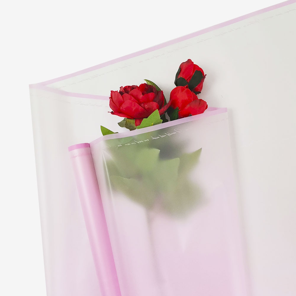 Пленка мат. «Elegance» 45мкр/600мм*10м яр.розовый
