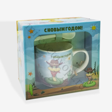 Кружка подарочная "Змея в ковбойской шляпе"