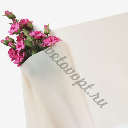 Пленка матовая "Romantic" 55мкр/58см*10м мокко