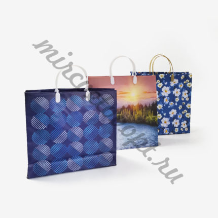 Сумочка пластик мягкий 30*30*10см, в ассортименте
