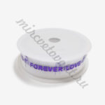 Лента декор. «Forever love you» полиэт. 3см*30м сиреневый МЭ