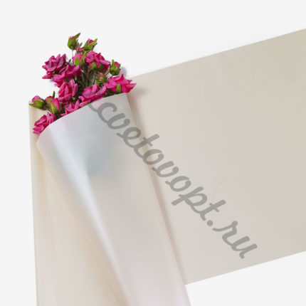 Пленка "Перламутровая однотонная" 58см*10м нежно-розовый