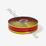 Лента цветная корона 3см/50ярд красная