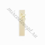 Коробка прямоугольник 4*21*2см клетка жёлтый ГВ