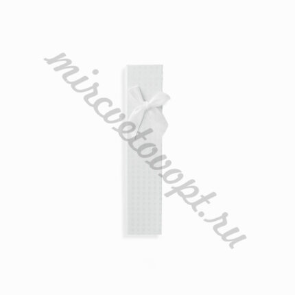 Коробка прямоугольник 4*21*2см клетка белый ГВ