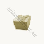 Коробка квадрат 5*5*3,3см классика жёлтый ГВ