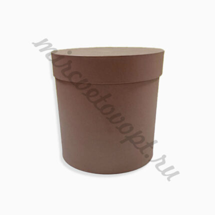 Коробка круглая 21*21 шоколад ТЗУ