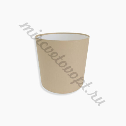 Коробка круглая без крышки 18*18 кофе с молоком ТЗУ