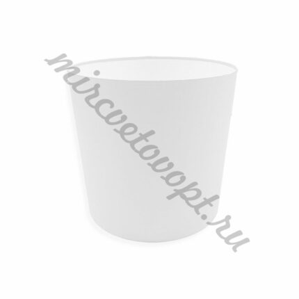 Коробка круглая без крышки 20*20 белый ТЗУ