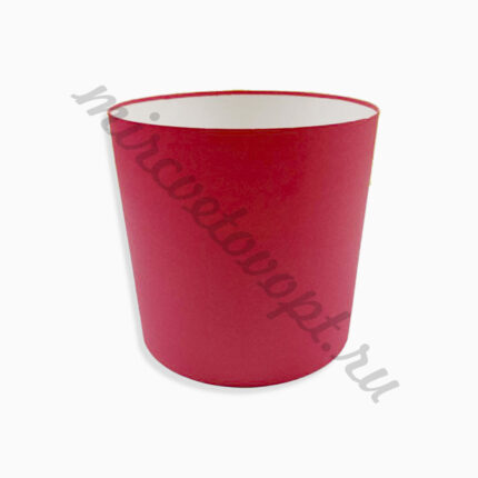 Коробка круглая без крышки 20*20 красный ТЗУ