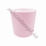 Коробка круглая без крышки 20*20 нежно-розовый ТЗУ