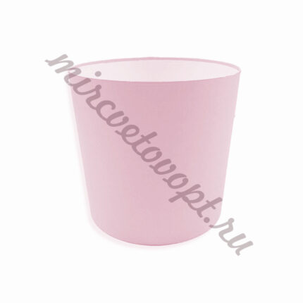 Коробка круглая без крышки 20*20 нежно-розовый ТЗУ