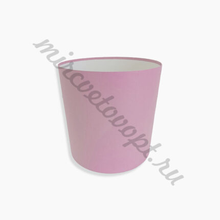 Коробка круглая без крышки 25*25 св.сиреневый ТЗУ