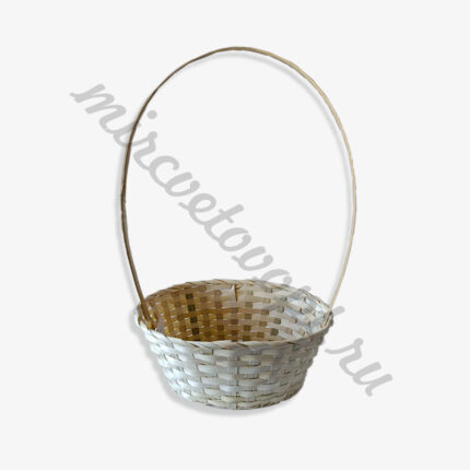 Корзина плетенная (бамбук) 30*22*Н13/49см натуральный МЭ
