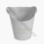Коробка под цветы с ручкой 17*14*22 см белый МЭ