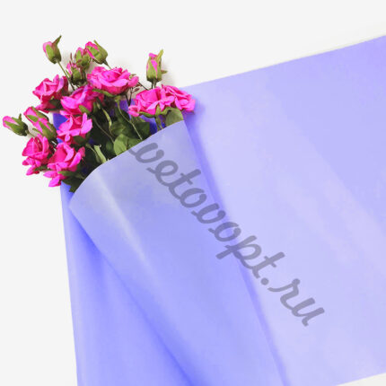 Пленка матовая "Romantic" 55мкр/58см*10м фиолет СВ