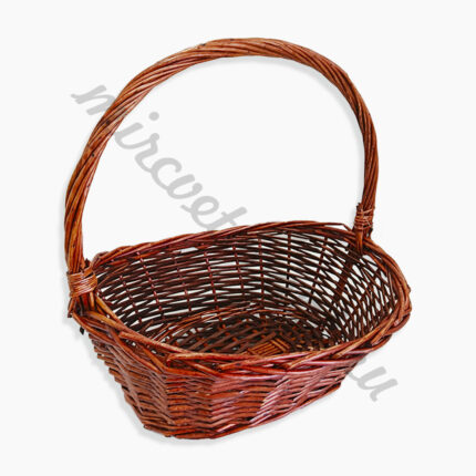 Корзина плетеная большая (ива) 39*34*17 1шт коричневый МЭ