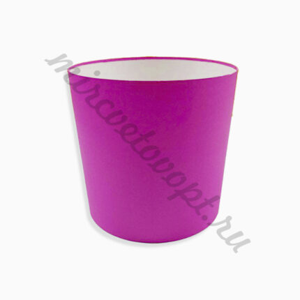Коробка круглая без крышки 20*20 фуксия ТЗУ